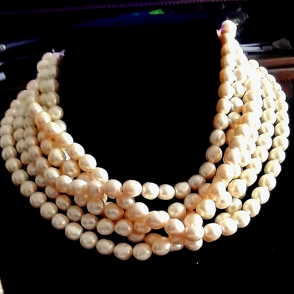 Exquisite Genuine Cultured and Freshwater Pearl Double Knotted Strands
